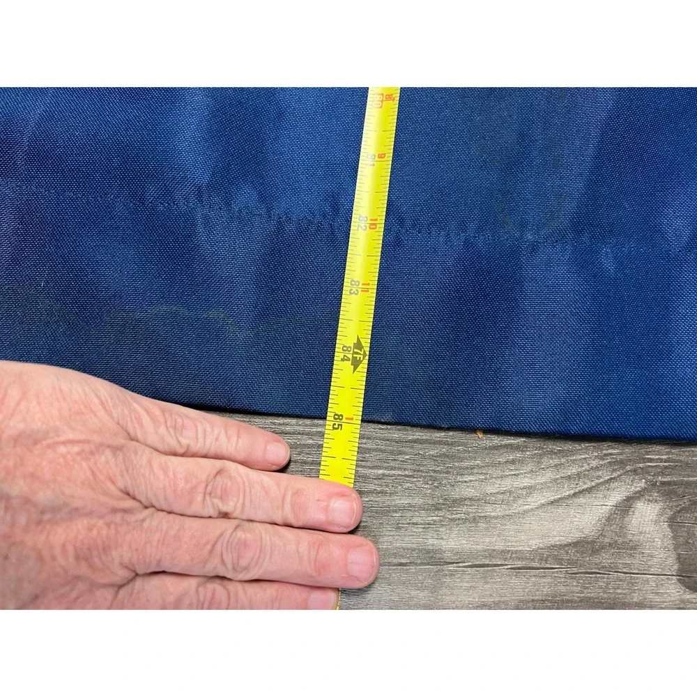 Mainstays Navy Ship Sailcloth Curtain Panel Pair 28x84 Blue Polyester Rod Pocket